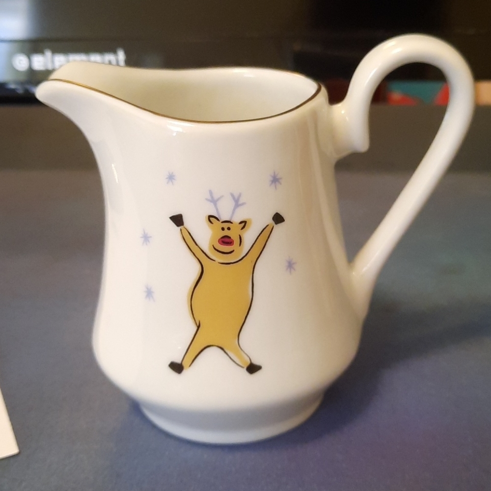 Merry Brite Milk Creamer Reindeer